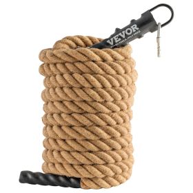 Gym Climbing Rope, 1.5" Diameter 30 ft Length Gym Fitness Training Rope, Gym Exercise Workout Rope for Adults