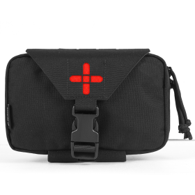 Votagoo IFAK Tactical Nylon Medical Pouch Medical Kit Bag Combat Medical  Storage (Color: Black)